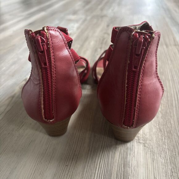 Aerosoles Heelrest Red Combo Gladiator Sandals Size 7.5 - Picture 5 of 11